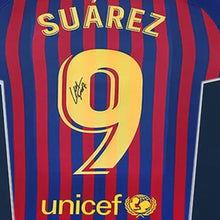 画像をギャラリービューアに読み込む, ルイス・スアレス【直筆サイン入り】2018-2019FCバルセロナホームユニホーム(フレーム入り)