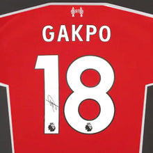 画像をギャラリービューアに読み込む, コーディ・ガクポ【直筆サイン入り】リバプール 2025-26 ホームユニフォーム (フレーム入り)