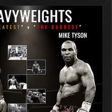 画像をギャラリービューアに読み込む, モハメド・アリ&マイク・タイソン【直筆サイン入り】ボクシンググローブ 額装セット商品