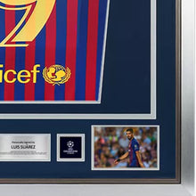 画像をギャラリービューアに読み込む, ルイス・スアレス【直筆サイン入り】2018-2019FCバルセロナホームユニホーム(フレーム入り)