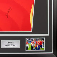 画像をギャラリービューアに読み込む, ラミン・ヤマル 【直筆サイン入り 】スペイン代表 2024-25 ホームユニホーム(フレーム入り)