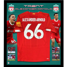 画像をギャラリービューアに読み込む, アレクサンダー=アーノルド【直筆サイン入り】リバプールホームユニホーム(フレーム入り)