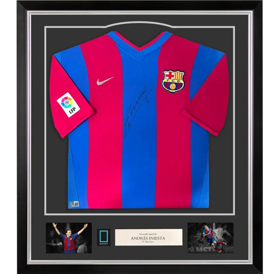 イニエスタ　直筆サイン入りユニフォーム アンドレス・イニエスタ【直筆サイン】2002-03FCバルセロナ