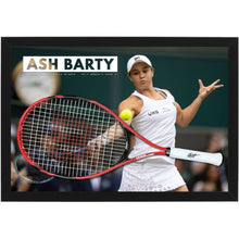 画像をギャラリービューアに読み込む, =残り1点= アシュリー・バーティ【直筆サイン入り】テニスラケット(フレーム入り)