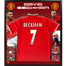 画像をギャラリービューアに読み込む, 【直筆サイン入り】ベッカムのマンU ユニフォームを販売