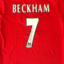 画像をギャラリービューアに読み込む, 【直筆サイン入り】ベッカム マンチェスターユナイテッド ユニフォーム (フレーム入り)