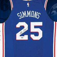 画像をギャラリービューアに読み込む, =残り1点= ベン・シモンズ【直筆サイン入り】76ersユニホーム(フレーム入り)