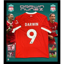 画像をギャラリービューアに読み込む, =残り1点= ダルウィン・ヌニェス【直筆サイン入り】リバプールホームユニホーム(フレーム入り)
