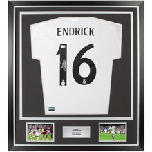 画像をギャラリービューアに読み込む, =残り1点=エンドリック・バック直筆サイン入り レアル・マドリードCF 2024-25 ホームユニホーム(フレーム入り)