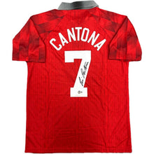 画像をギャラリービューアに読み込む, =残り1点= エリック・カントナ【直筆サイン入り】マンチェスター・ユナイテッドホームユニホーム(フレーム入り)