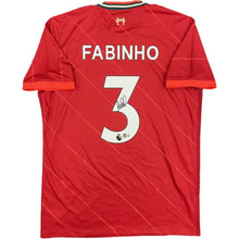 画像をギャラリービューアに読み込む, =残り1点= ファビーニョ【直筆サイン入り】リバプールホームユニホーム(フレーム入り)