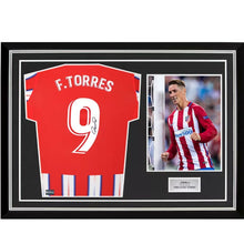 画像をギャラリービューアに読み込む, フェルナンド・トーレス【直筆サイン入り】アトレティコ・マドリード 2024-25 ホームユニホーム(フレーム入り)