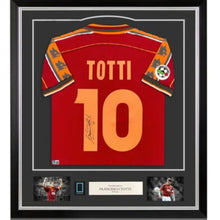 画像をギャラリービューアに読み込む, フランチェスコ・トッティ【直筆サイン入り】1998-99ASローマホームユニホーム (フレーム入り)