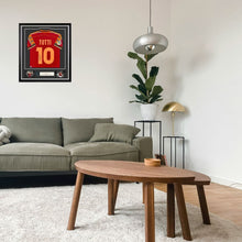 画像をギャラリービューアに読み込む, フランチェスコ・トッティ【直筆サイン入り】1998-99ASローマホームユニホーム (フレーム入り)