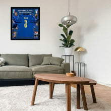 画像をギャラリービューアに読み込む, =残り1点=ジョルジョ・キエッリーニ【直筆サイン入り】PSAホログラム付きイタリア代表ホームユニホーム(フレーム入り)