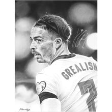 画像をギャラリービューアに読み込む, ジャック・グリーリッシュ 【直筆サイン入り】イングランド代表 2022 ユニホーム(フレーム入り)