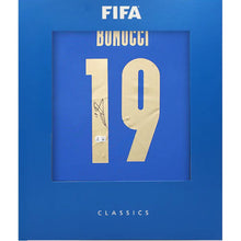 画像をギャラリービューアに読み込む, レオナルド・ボヌッチ【直筆サイン入り】イタリア代表2024-25ホームユニホーム(フレームなし)※額装オプション有り