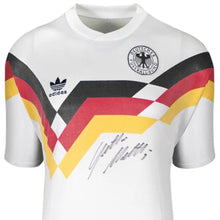 画像をギャラリービューアに読み込む, ローター・マテウス【直筆サイン入り】ドイツ代表 1988-90ホームユニホーム(フレームなし)