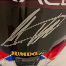 画像をギャラリービューアに読み込む, 【直筆サイン入り】 マックス・フェルスタッペン 2024年 フルサイズヘルメット(展示プレート付き)