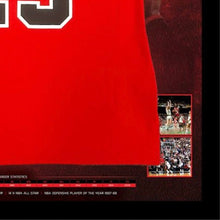 画像をギャラリービューアに読み込む, 【直筆サイン入り】マイケルジョーダン 額入り Mitchell & Ness ユニフォーム ※アッパーデック証明