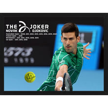 画像をギャラリービューアに読み込む, 【直筆サイン入り】ノバク・ジョコビッチ 直筆サイン入りテニスボール(フレーム入り)