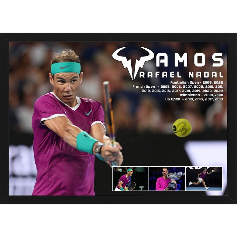 ラファエルナダル Rafael Nadal オートグラフ 直筆サイン入り写真 ラファエル・ナダル【直筆サイン入り】テニスボール（フレーム入り