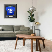 画像をギャラリービューアに読み込む, ロベルト・バッジョ【直筆サイン入り】イタリア代表ユニホーム 1990年ワールドカップ モデル(フレーム入り)