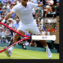 画像をギャラリービューアに読み込む, ロジャー・フェデラー【直筆サイン入り】テニスラケット(フレーム入り)