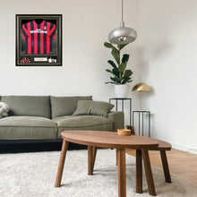 画像をギャラリービューアに読み込む, ルード・フリット、ファン・バステン、フランク・ライカールト【直筆サイン入り】ACミランホームユニホーム(フレーム入り)