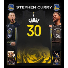 画像をギャラリービューアに読み込む, 【直筆サイン入り】ステファン・カリー ゴールデンステイト・ウォリアーズ   ナイキシティエディション オーセンティックユニフォーム(無料フレーム付き)