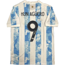 画像をギャラリービューアに読み込む, セルヒオ・アグエロ【直筆サイン】アルゼンチン代表ホームユニホーム(フレーム入り)