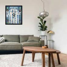 画像をギャラリービューアに読み込む, セルヒオ・アグエロ【直筆サイン】アルゼンチン代表ホームユニホーム(フレーム入り)