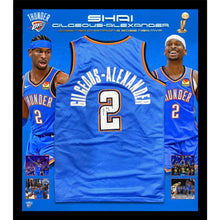 画像をギャラリービューアに読み込む, =残り1点= シェイ・ギルジャス=アレクサンダー【直筆サイン】オクラホマシティ・サンダーユニホーム 2025 NBA ファイナル チャンピオンズ(フレーム入り)