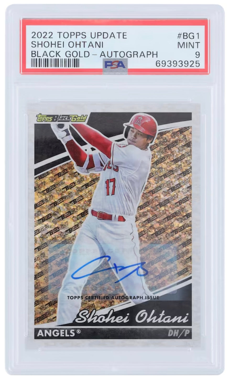 【残り1点】PSA鑑定9 大谷翔平 直筆サイン入り 2022 Topps トレーディングカード