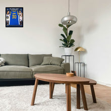 画像をギャラリービューアに読み込む, 【額入り】ステフィン・カリー 直筆サイン入り ゴールデンステート・ウォーリアーズ ス ユニフォーム(NIKE・ブルー)※残り1点