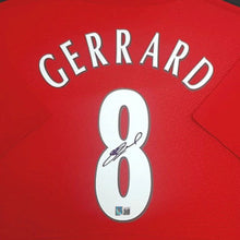 画像をギャラリービューアに読み込む, スティーブン・ジェラード【直筆サイン入り】2005リバプールホームユニホーム (フレーム入り)