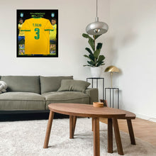 画像をギャラリービューアに読み込む, =残り1点=チアゴ・シウバ【直筆サイン入り】ブラジル代表ホームユニホーム(フレーム入り)