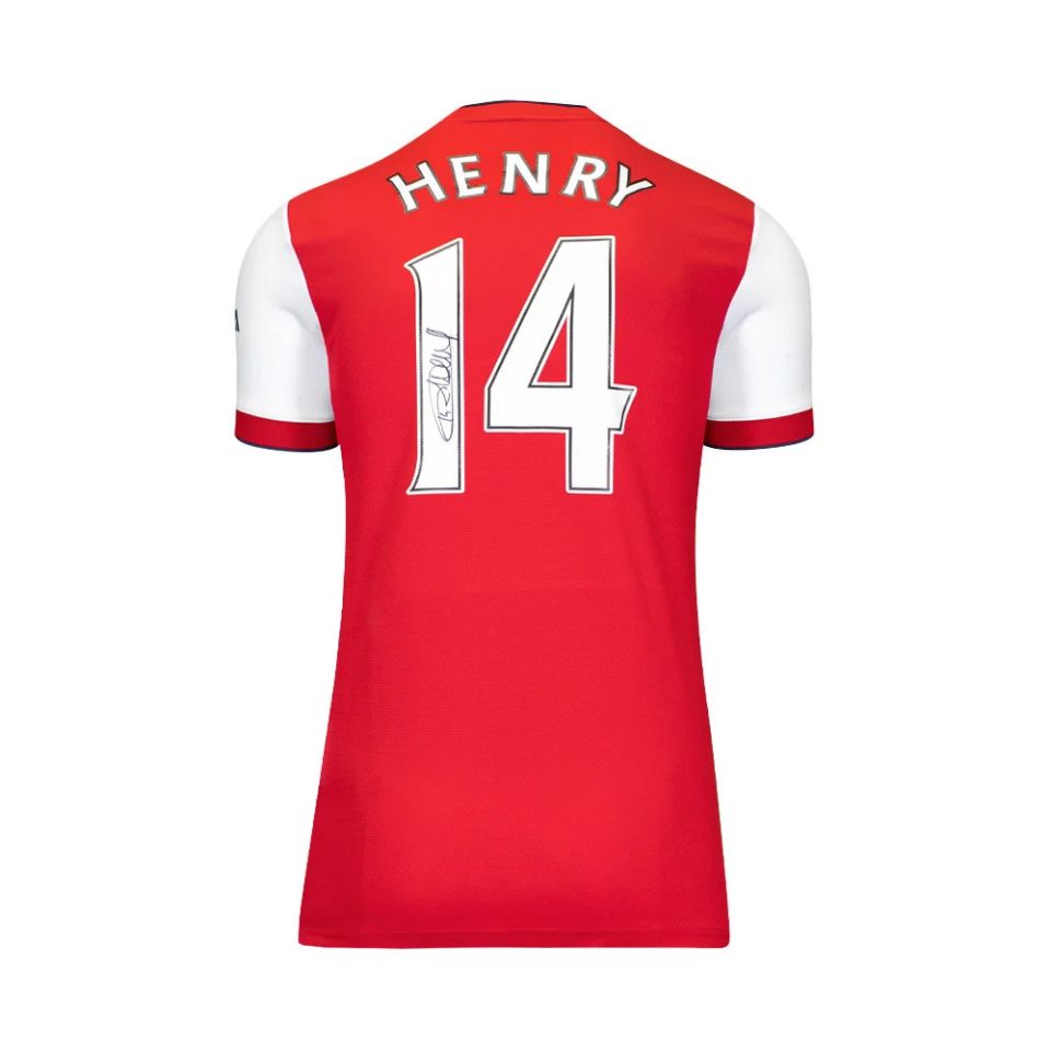 【証明書付き・直筆サイン入りユニフォーム】ティエリアンリ アーセナル アーセナル アンリサイン入りユニフォーム 証明書付き・直筆サイン入り