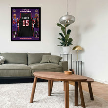 画像をギャラリービューアに読み込む, =残り1点= ヴィンス・カーター【直筆サイン入り】PSA DNA ホログラム付きトロント・ラプターズ ユニホーム(フレーム入り)