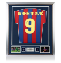 画像をギャラリービューアに読み込む, ズラタン・イブラヒモビッチ 【直筆サイン入り】 FCバルセロナ 2009-10 ホームユニフォーム