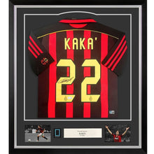 画像をギャラリービューアに読み込む, カカ【直筆サイン入り】2006-07ACミランホームユニホーム (フレーム入り)