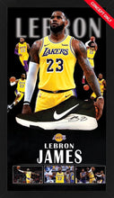 画像をギャラリービューアに読み込む, 【額入り】レブロンジェームズ 直筆サイン入りバスケットシューズ(片足)