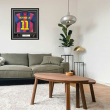 画像をギャラリービューアに読み込む, ネイマール【直筆サイン入り】2014-15FCバルセロナホームユニホーム(フレーム入り)