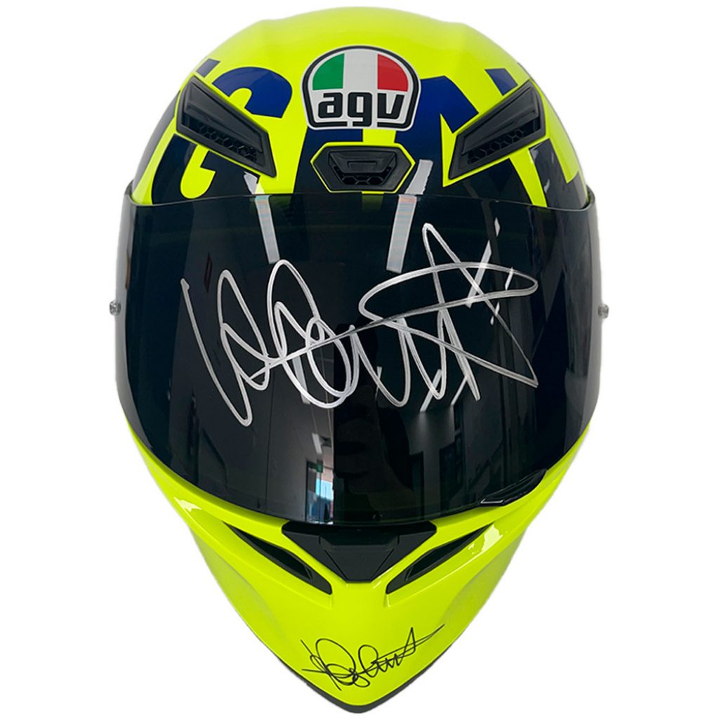 バレンティーノ・ロッシ 直筆サイン入り ヘルメット AGV K1 ROSSI ...