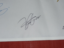 画像をギャラリービューアに読み込む, 松山英樹 石川遼 直筆サイン入り 2011ノーザントラストオープンピンフラッグ