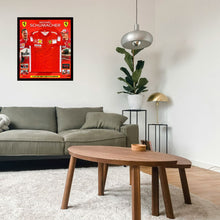 画像をギャラリービューアに読み込む, =残り1点=【直筆サイン入り】ミハエル・シューマッハ  ピットシャツ（フレーム入り）
