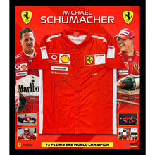 画像をギャラリービューアに読み込む, =残り1点=【直筆サイン入り】ミハエル・シューマッハ  ピットシャツ（フレーム入り）
