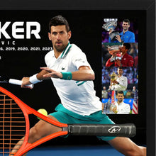 画像をギャラリービューアに読み込む, =残り1点=  ノバク・ジョコビッチ【直筆サイン入り】 HEAD テニスラケット（フレーム入り）※横レイアウト
