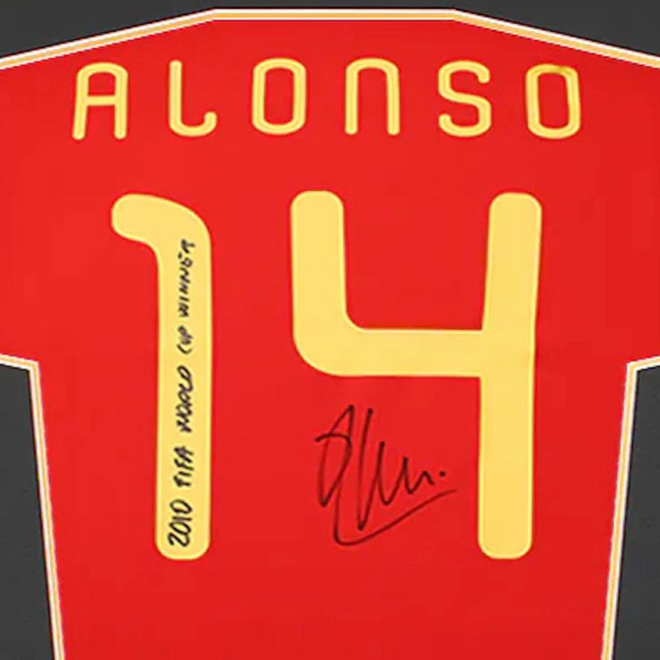 シャビ・アロンソ【直筆サイン入り】2010 FIFAワールドカップ スペイン