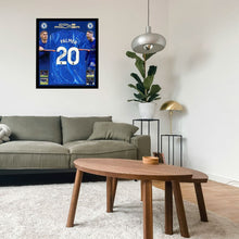 画像をギャラリービューアに読み込む, =残り1点= コール・パーマー【直筆サイン入り】チェルシーホームユニホーム(フレーム入り)
